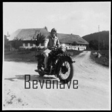 Foto NSU 501 T 501T Motorrad original Oldtimer IVB-26277 Mann 30-er