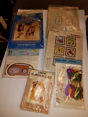 VOGART CRAFTS / caron kits / hobbycraft / see pictures / LOT of (6)