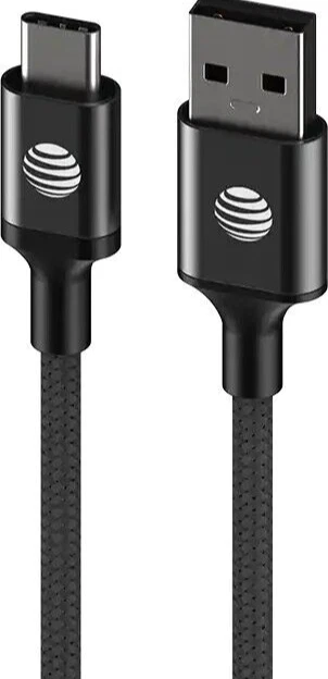 Cable USB tipo C trenzado de 6 pies AT&T para Samsung Galaxy S9 Foto 2 de 4