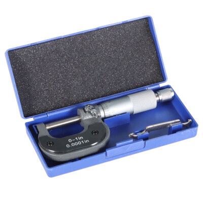 0-1''/0.0001'' Outside Micrometer Premium Precision Carbide Tips Machinist Tool