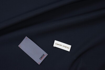 CINQUE comfort stretch suiting fabric virgin wool blend 3.5 meters
