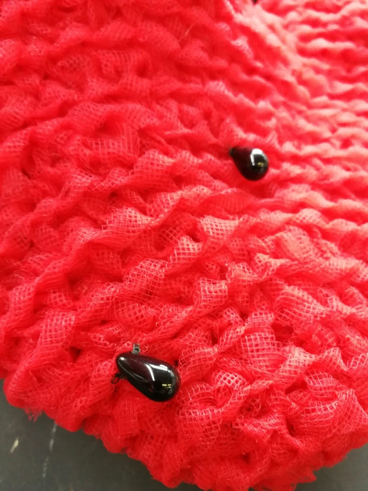 Bolso Icónico Mujeres Moda Accesorios Hombro Mano Bolso Asa Rojo Fresa Foto 3 de 4