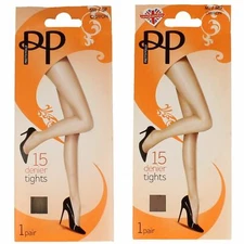 Ladies Pretty Polly One Pair Pack Sheer Everyday * 15 Denier Tights *