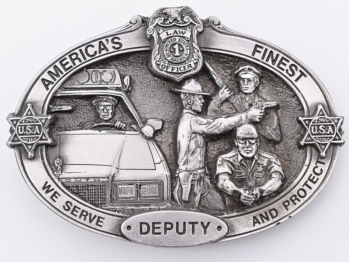 Deputy Law Enforcement America's Finest Serve Protect Vintage