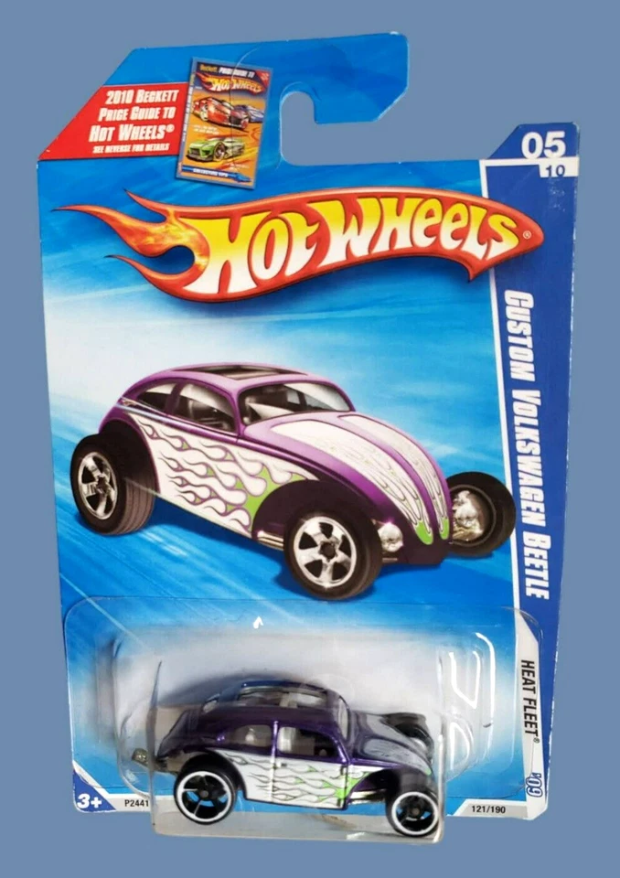 Hot Wheels PERSONALIZADO VOLKSWAGEN BEETLE #121 Purple Heat Fleet '09 Series 5/10 1:64 Foto 2 de 4
