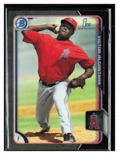 2015 Bowman Chrome Prospects Asia Black Ref #BCP128 Victor Alcantara