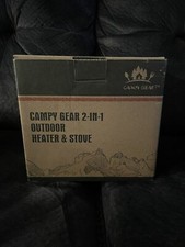 Campy Gear CG-2000G Orange Portable 2 In 1 Outdoor Heater And Stove