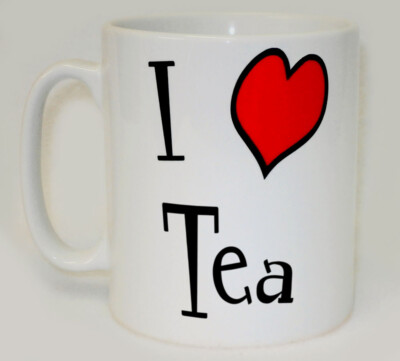 I Heart Teetasse Dose Personalisieren Lustig Liebe Earl Grau Büro Arbeit Pause Geschenk Tasse