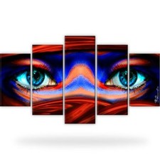 Tuareg Orient Augen Abstrakt Touareg Bild Bilder Kunstdruck 5 Teilig