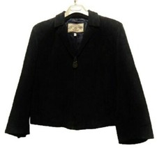 ARMANI Veste Cuir Suède Courte Évasée Chic Tendance Idéale Mi-Saison  44IT  40FR