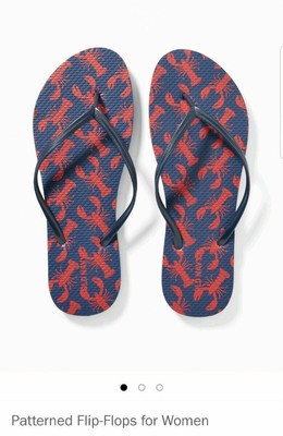 old navy red flip flops