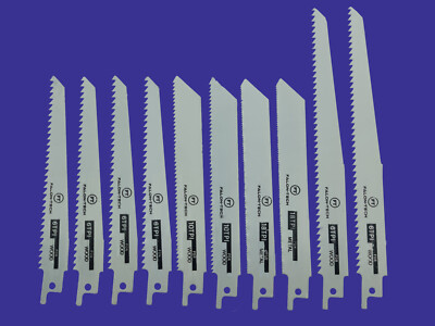 FALKENWALD Säbelsägeblätter Set 10-tlg - Für Metall & Holz Bi-Metall & HCS