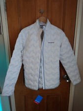 Columbia Delta Ridge Ladies Jacket Large White Rrp £160 *new With Tags*