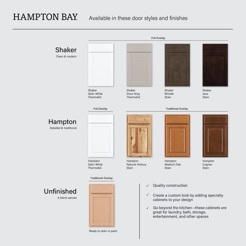 Hampton Bay 24"x30" Assembled Wall Kitchen Cabinet 2 Adjustable Shelf Medium Oak - Picture 12 of 16