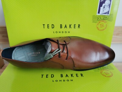 Ted BAKER Tan Derby Sumpsa Shoes Mens Leather Shoes Uk 8 Eu  display picture 1
