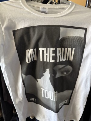 Jay Z Beyonce On The Run II Concert Tour Shirt Adult Size M Black