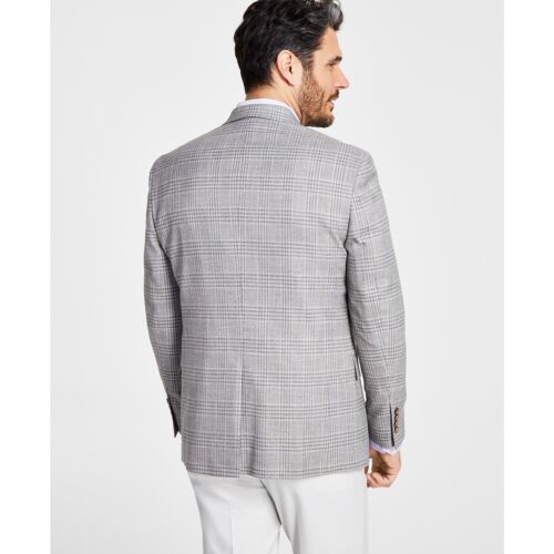 LAUREN RALPH LAUREN Herren Classic-Fit UltraFlex Stretch grau kariert Sportmantel - Bild 2 von 4