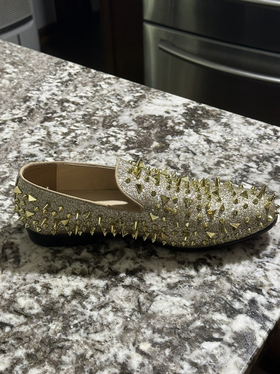 Men's Gold/Silver Spiked Dress Shoes. Great For Prom or Homecoming. Size 10 | eBay Men's Gold/Silver Spiked Dress Shoes. Great For Prom or Homecoming. Size 10 | eBay