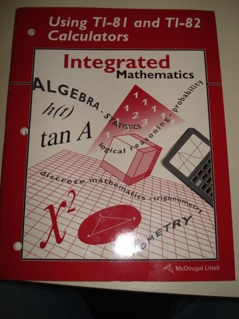 McDougal Littell Using TI-81 and TI-82 Calculators 1995 Instruction Booklet