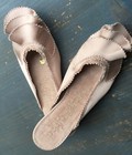 PEDRO GARCIA~ALiA Nude Satin Ruffle~FLATs Mule Slides Slippers~36~5.5 6~Saks$400 — photo 4