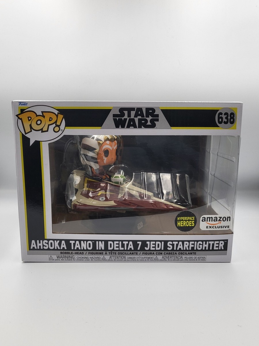 Ahsoka Tano in Delta 7 Jedi Starfighter Amazon Exclusive Funko Pop #638 |  eBay