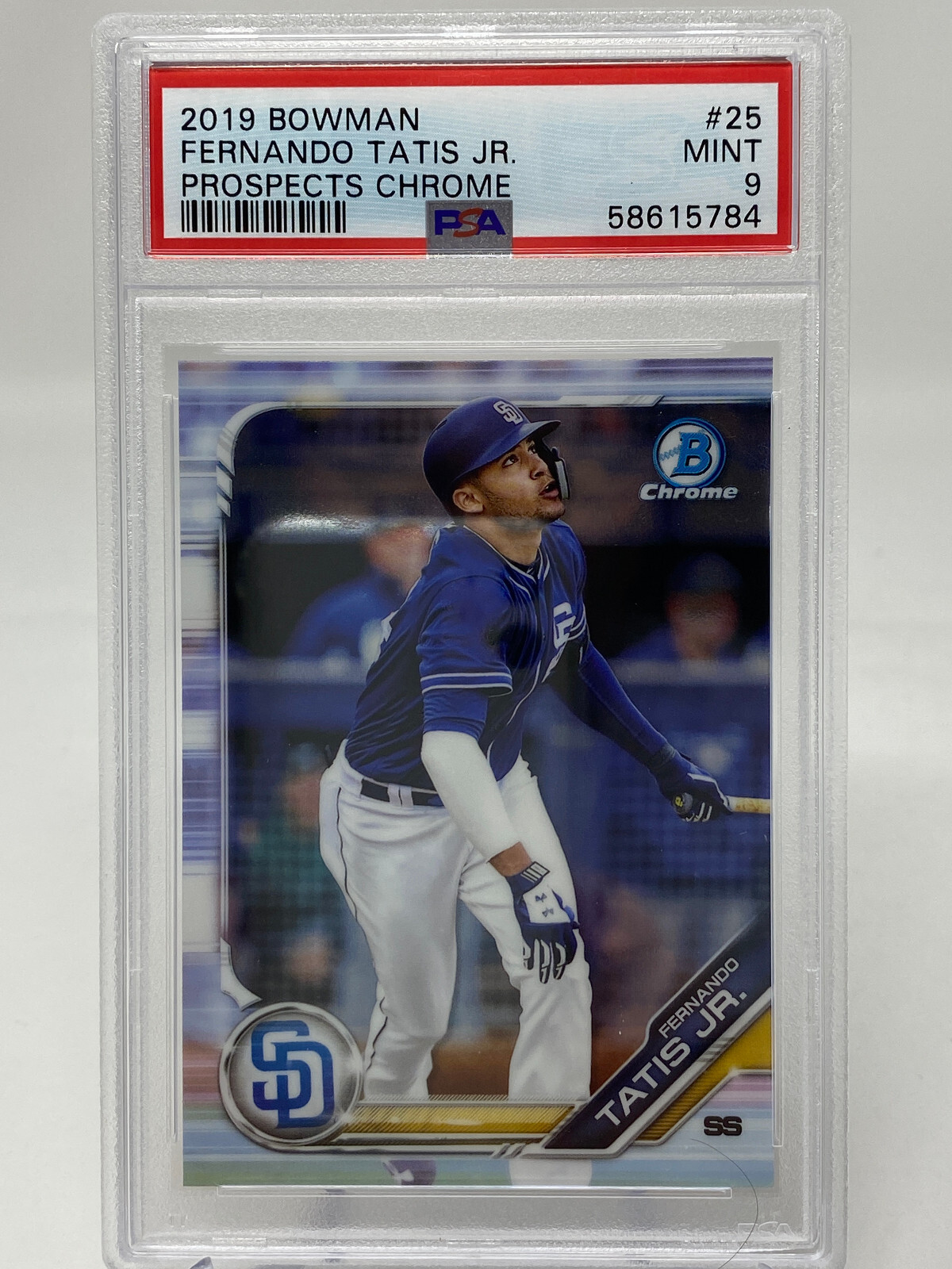 2019 Bowman Chrome Fernando Tatis Jr.  Rookie Card  - PSA 9 view 4
