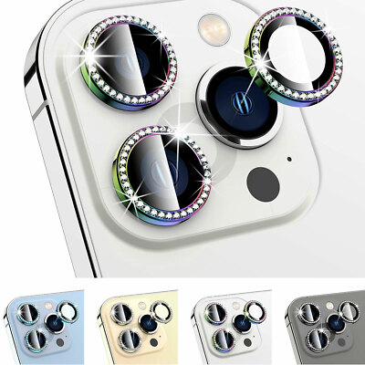 2X For iPhone 17 E /16 E /15/14/13/12 Tempered Glass Camera Lens Protector Bling