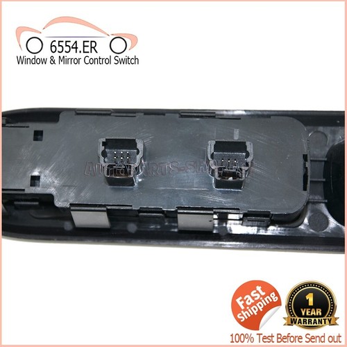 6554.ER Electric Power Master Window Control Switch For Peugeot 407 SW 2004-2010 - Picture 2 of 7
