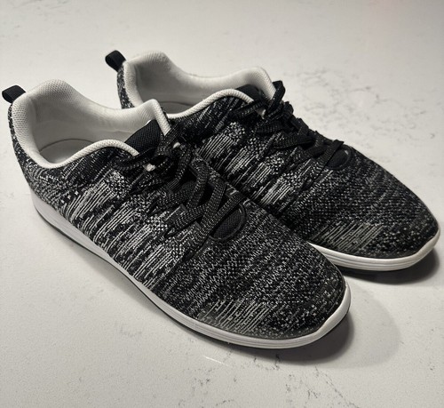 Drew, Galaxy Sneaker Black/White Knit Shoes, Womens Size 10 W 43 retail 144 00