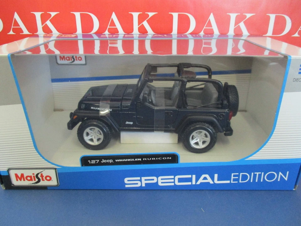 Die cast 1/24 1/27 Modellino Auto Jeep Wrangler Rubicon by Maisto - Immagine 4 di 4