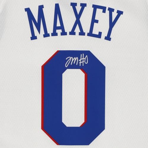 FRMD Tyrese Maxey PHILA 76ers Signd Nike 2020-2021 Association Ed. Swingman Jrsy - Picture 5 of 5