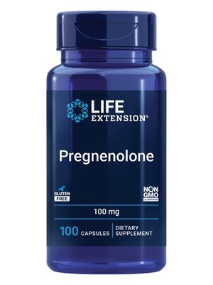 Life Extension Pregnenolone - 100 Count (Pack of 1), White to Off