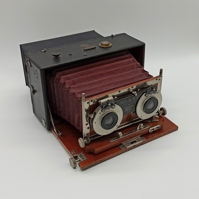 Ernemann HEAG IV Stereo, Detectiv Aplanat 1:6,8, Plattenkamera, Stereokamera, 3D