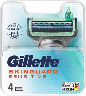 Gillette SkinGuard Sensitive Rasierklingen 4er Pack - NEU