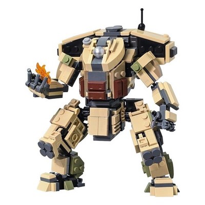 605 Teile Spiel Titanfall 2 Mecha 6,7'' Scorch Bausteine MOC Roboter Modellbausatz