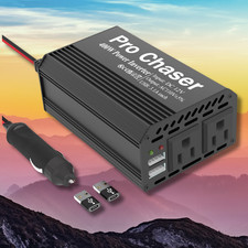 400W Power Inverters for Vehicles DC 12v to 110v AC Car Converter w/ USB-C