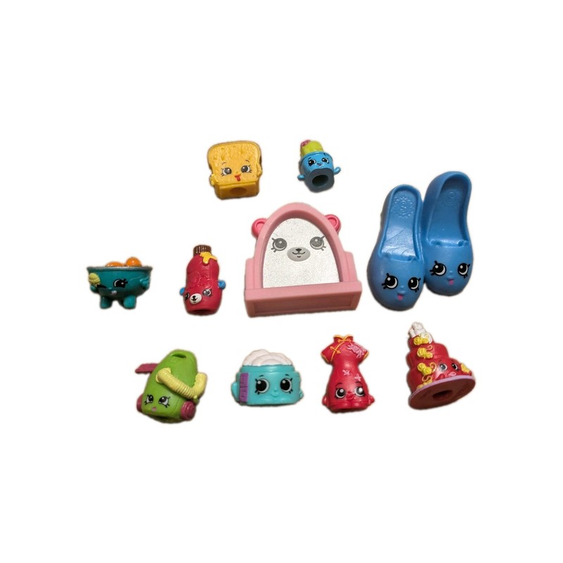 Shopkins Set Of 10 Collectable Toys With Two McDonald's Shopkins
