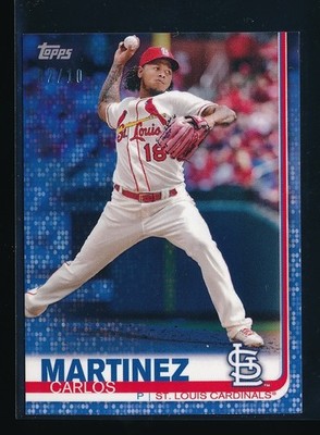 Carlos Martinez 2019 Topps Mini #58 Blue Parallel 02/10