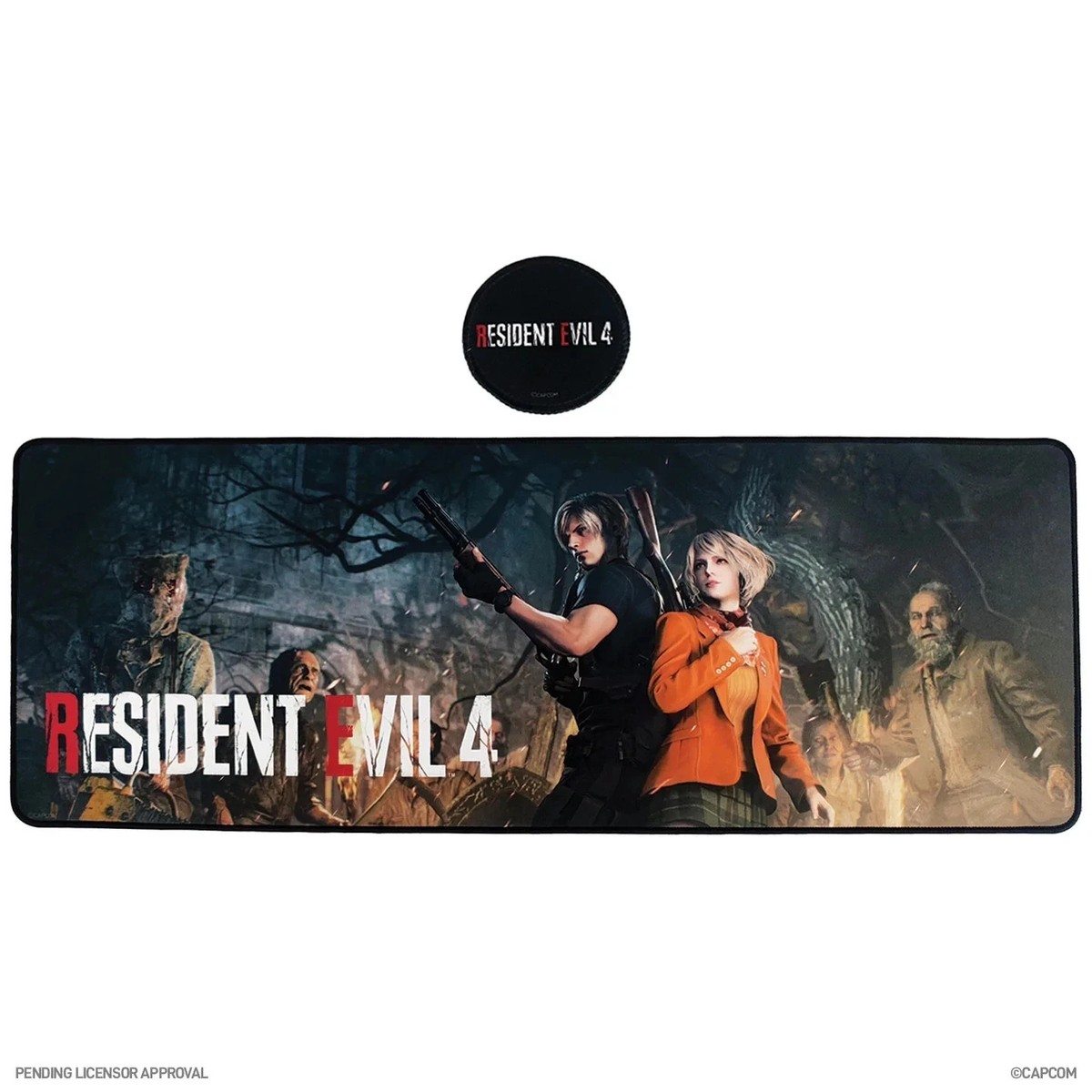 Resident Evil 4 Leon Kennedy & Ashley Desk Pad XL & Coaster