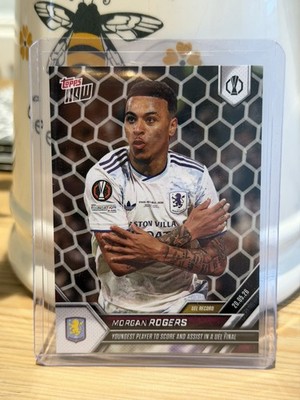 Morgan Rogers Topps jetzt UEL 25/26 jüngster Spieler zu S&A im Finale Aston Villa
