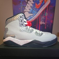 Nike Air Jordan Spike Forty PE White Black Grey Red 807541-101 Retro Sz 11