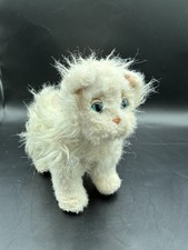 Rare 2009 Hasbro FurReal Friends White Persian Kitty Cat Interactive Plush Toy