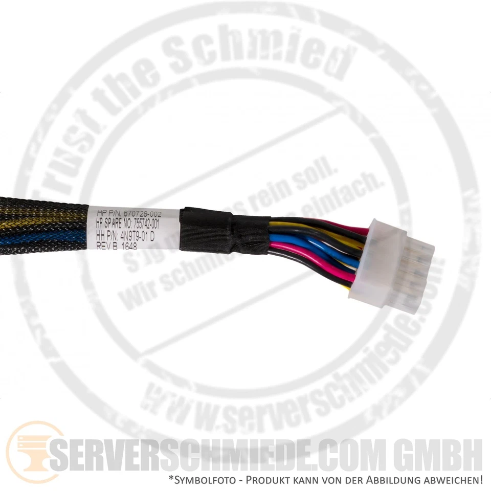 HP DL380 Gen8 Gen9 GPU Graphic Card Power Cable 10-Pin auf 2x 6-Pin 670728-002 - Image 2 of 3