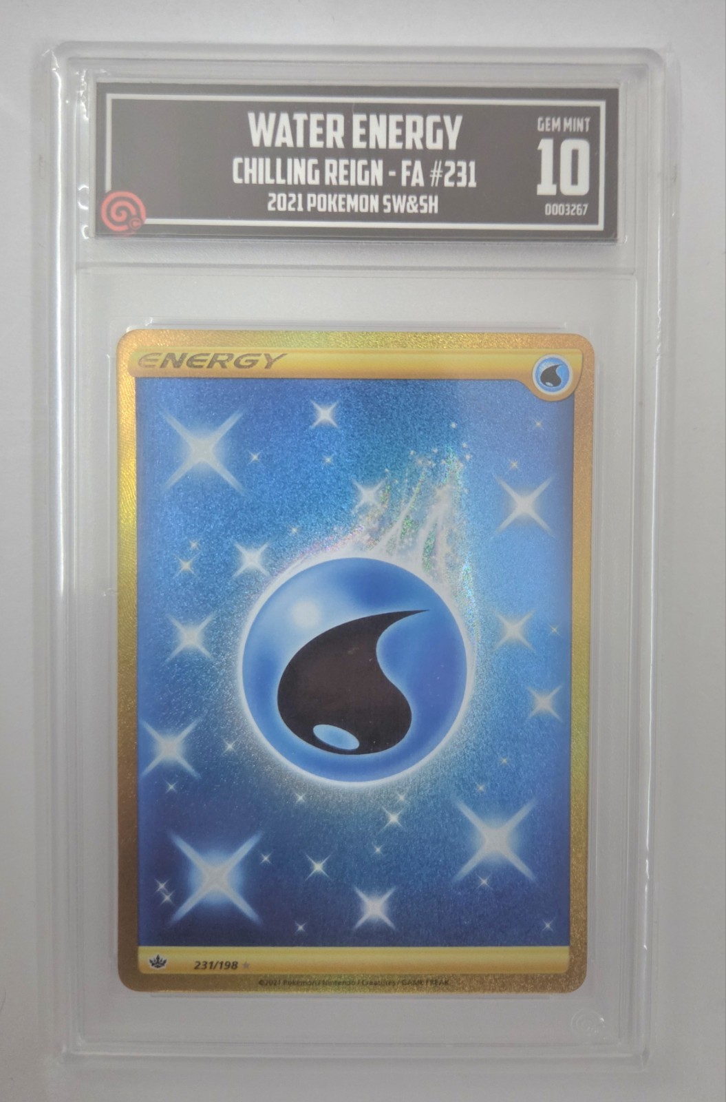 golden water energy pokemon card Gold 279/193 Photos are ours of our stock. gold water energy pokemon card