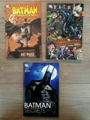 Batman Comic Bundle 3 Bände | Monster Men, Gotham Underground, Secrets | DC