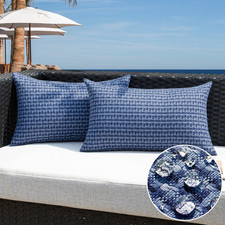 Kevin Textile Outdoor Waterproof Throw Pillow Covers Pack of 2