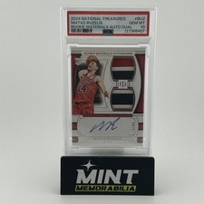 2024 National Treasures Matas Buzelis Rookie Materials Auto Dual /99 Gem MT 10