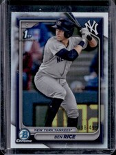 2024 Bowman Chrome Ben Rice Refractor 1st Prospect #/499 Yankees