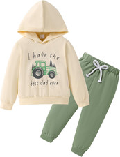 Toddler Boys' Summer Outfit Set: Short Sleeve Shirt and Pants 2PCS