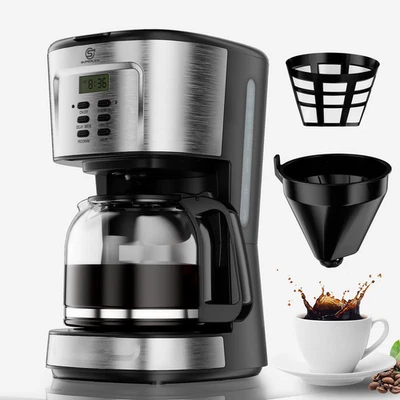SUPERLEX Edelstahldesign Filterkaffeemaschine Kaffeefiltermaschine Dauerfilter - Bild 1 von 4